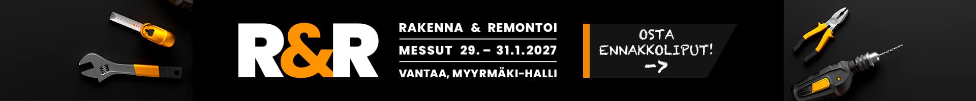 Osta ennakkoliput Rakenna & Remontoi -messuille!