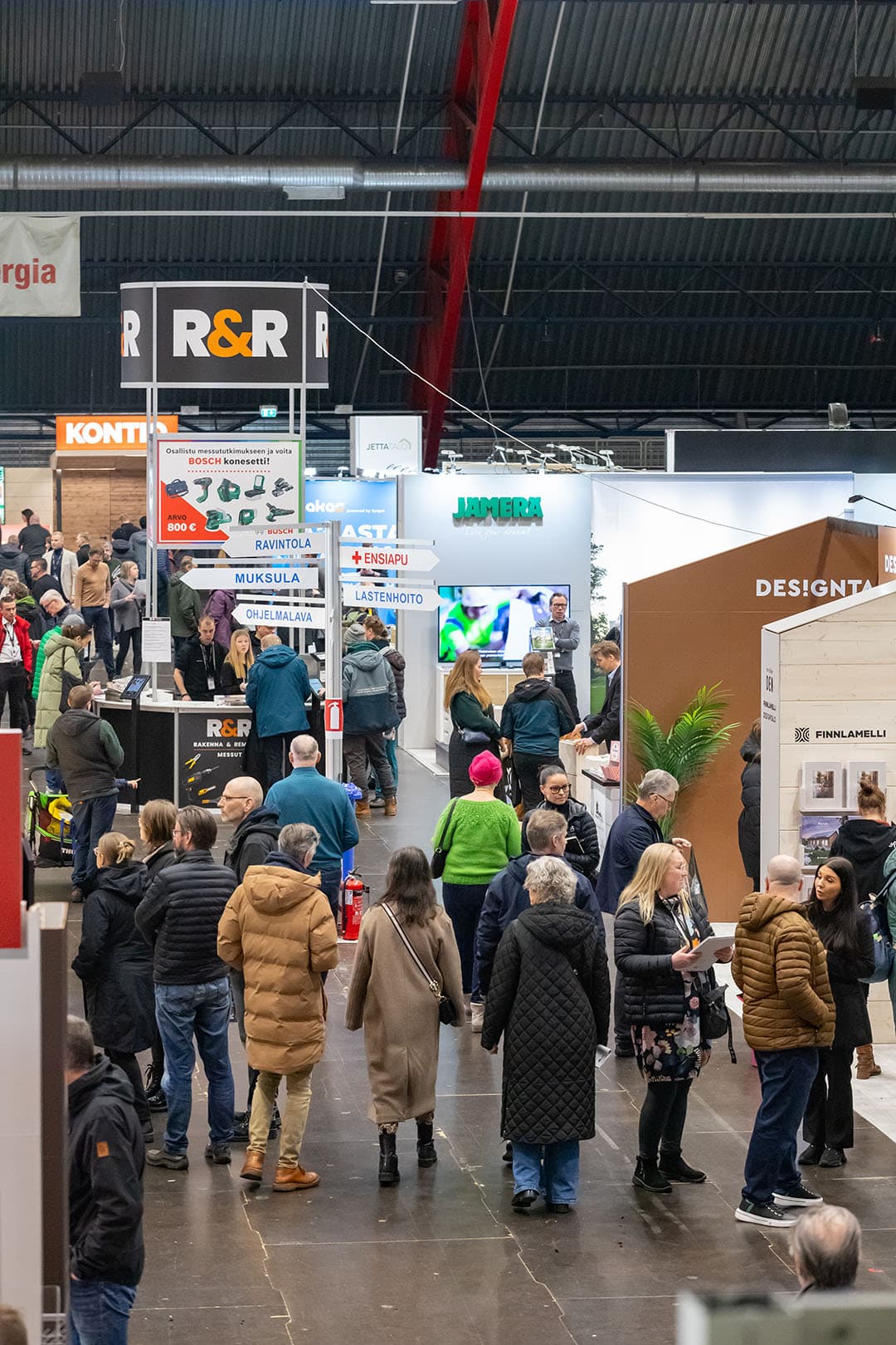 <p data-block-key="yx1bx">Tunnelmaa vuoden 2025 Rakenna & Remontoi -messuilta.</p>