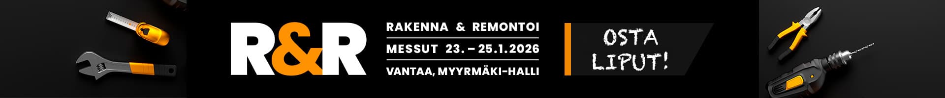 Rakenna & Remontoi -messut 23.-25.1.2026 liput
